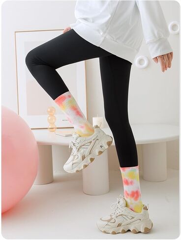 Women Grip Socks Indoor Floor Anti Slip Socks Running Yoga Soccer Gym Non Slip Dance Crew Sock 9-11 in Saudi Arabia
