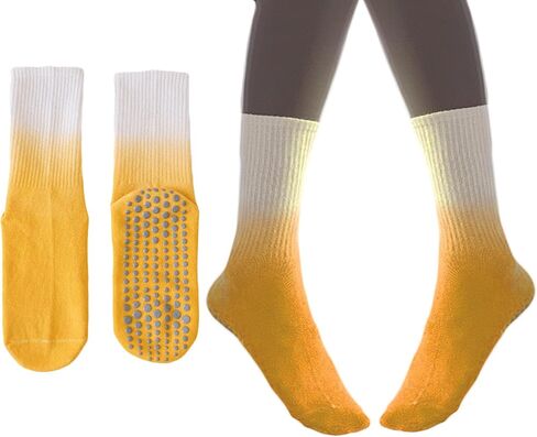 Women Grip Socks Indoor Floor Anti Slip Socks Running Yoga Soccer Gym Non Slip Dance Crew Sock 9-11 in Saudi Arabia