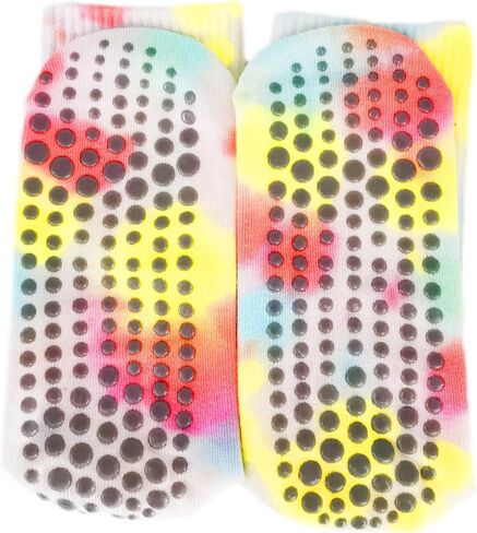 Women Grip Socks Indoor Floor Anti Slip Socks Running Yoga Soccer Gym Non Slip Dance Crew Sock 9-11 in Saudi Arabia