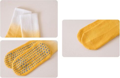 Women Grip Socks Indoor Floor Anti Slip Socks Running Yoga Soccer Gym Non Slip Dance Crew Sock 9-11 in Saudi Arabia