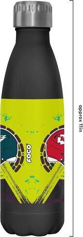 Foco Kansas City Chiefs vs Philadelphia Eagles NFL Super Bowl Lix 17 Oz زجاجة من الفولاذ المقاوم للصدأ - أسود in Saudi Arabia