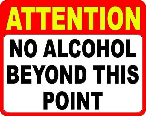 Metal Sign No Bikes Beyond This Point Sign for Outdoor & Indoor 12" x 8" in Saudi Arabia