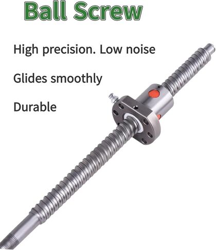 Ball Screw CNC Parts SFU1610 Screw＋NUT, 1pcs Ball Screw + 1pcs Nut，Diameter 16mm Lead 10mm Length 1200mm/47.244inch, for CNC Machine DIY, Manufacturing and Industrial Needs in Saudi Arabia