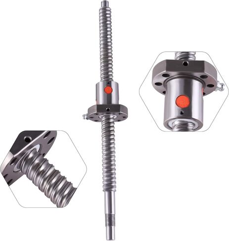 Ball Screw CNC Parts SFU1610 Screw＋NUT, 1pcs Ball Screw + 1pcs Nut，Diameter 16mm Lead 10mm Length 1200mm/47.244inch, for CNC Machine DIY, Manufacturing and Industrial Needs in Saudi Arabia