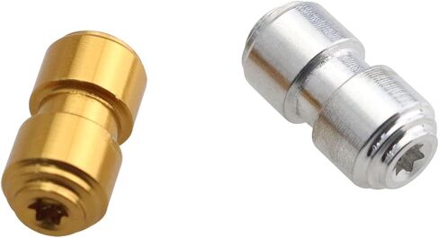 أزرار الإبهام 2pcs 0.390 × 0.197 × 0.197 مسامير التيتانيوم استبدال مسامير شفرة الجيب لبلون 535 Bugout 2 (أبيض/ذهبي) in Kuwait