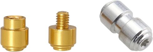 أزرار الإبهام 2pcs 0.390 × 0.197 × 0.197 مسامير التيتانيوم استبدال مسامير شفرة الجيب لبلون 535 Bugout 2 (أبيض/ذهبي) in Kuwait