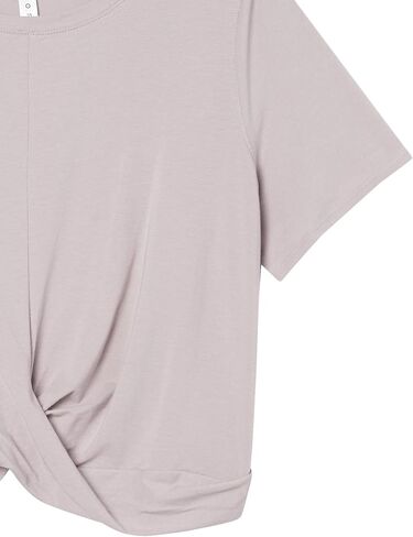 Amazon Essentials Cotton Cont's Cotton Knot Front T-Shirt (متوفرة بحجم زائد) (Core 10) سابقًا) in Saudi Arabia