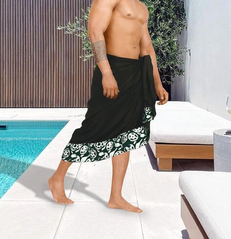 Happy Bay Men's Beachwear Pareo Wrap Summer Sarong in Kuwait