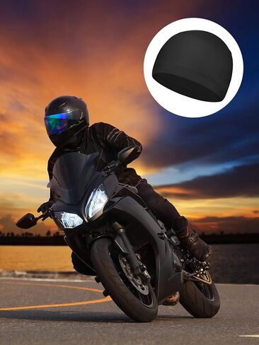 Geyoga 6 Pieces Skull Cap Sweat Wicking Cap Running Hats Helmet Liner for Men and Women Fitting Running Jogging Exercise in Saudi Arabia