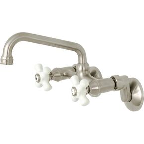 Kingston Brass KS613SN Kingston Kitchen Faucet, Brushed Nickel 6.94 x 4.88 x 2.75
