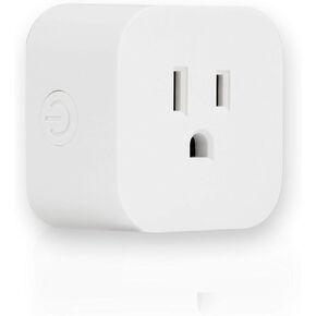 ENBRIGHTEN, White, Wi-Fi Smart Light Switch, Indoor Micro Plug-In, 1-Grounded Outlet, No Hub Required, 51511