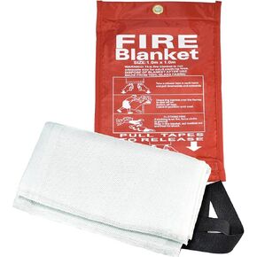 RIVERWELD Fire Blanket for Home Kitchen Emergency Fire Suppression Fireproof Blanket Retardant Blankets Fire Safety & Emergency Supplies for House Car Fireplace Camping Picnic Grill 40"x40"