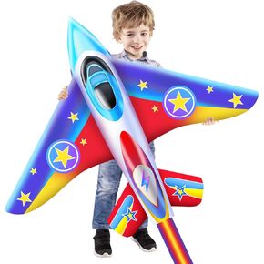 Airplane Kites for Kids & Adults, Best Beach Kite for Beginners Easy to Fly Kite with Long Tail Kites for Kids Ages 8-12, Professional for Beach and Outdoor Activity