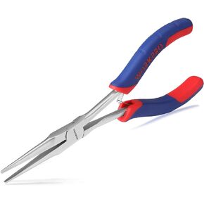 WORKPRO 7 Inches Needle Nose Pliers, Mini Long Needle Nose Pliers with Smooth Jaws, Small Long Reach Pliers for Jewelry Making, Bending Wire and Small Object Gripping Work On Narrow Place