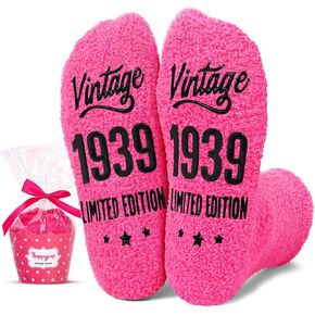 HAPPYPOP 85th Birthday Gifts Ideas Socks - 1939 Birthday Gifts for Women, Gifts for Women in Their 85s, Best Gifts for 85 Year Old Woman