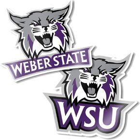Desert Cactus Weber State University Sticker Weber State Wildcats Vinyl Decal Laptop Water Bottle Car Scrapbook Sheet (4 Inch Set V1)