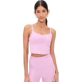 Beyond Yoga Women's Spacedye Raise The Barre Shirred Cropped Tank