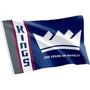 Desert Cactus Sacramento Kings Flag NBA 100% Polyester Indoor Outdoor 3x5 feet National Basketball Association Team Flags (Flag City Edition 2023 A)