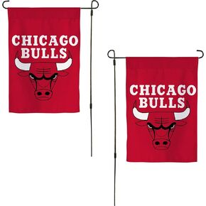 Desert Cactus Chicago Bulls CB Garden Flag – 19 x 12 inch NBA Chicago Bulls Team Banner, For Outdoor Display and Events (Design B)