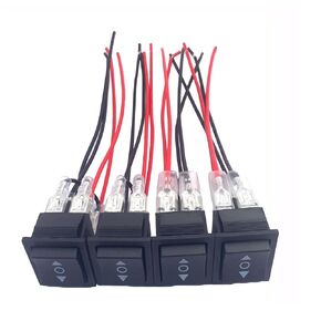 4 PCS 12V مفاتيح قطبية عكسية ، 6 PIN 3 الموضع (ON) -OFF- (ON)
