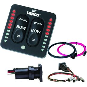 Lenco Marine Lenco 15171-001 LED Tastle Switch w/pigtain ، Dual