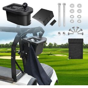 غسالة كرة العربة الجولف ومجموعة منظف النادي مع منشفة الجولف ، و Universal Golf Ball Gasher Cleaner لـ Ezgo ، و Club Car ، و Yamaha ، و Advanced EV ، و Star EV