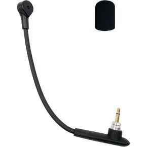 Replacement Microphone Compatible with Astro A40 for Astro A40 TR Gaming Headset Xbox One PS4 Detachable Flexible Game Microphone Noise Cancellation Mic,3.5mm Black 7inch