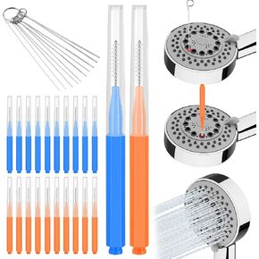 30 PCS Shower Head Cleaning Tools Shower Head Cleaning Brush Anti-Clogging Shower Head Cleaning Brush Shower Cleaner Brush Tools for Cleaning for Small Hole Small Gaps Hole