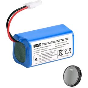 Replacement Battery for ILIFE A4S, A4S pro, A6, A7, A9, V7s Plus Robot Vacuum Cleaners, 14.4V 3000mAh Battery