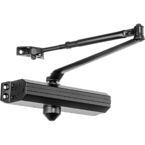Dynasty Hardware Door Closer Adjustable Spring Size 1-4 Hydraulic Automatic Door Closer ADA Compliant Series 1614 Dark Bronze
