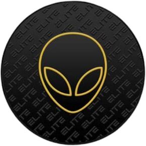 ELITE Alien Head Leather Shammy Pad for Bowling Ball - Premium Rubber Cleaning Disc Towel