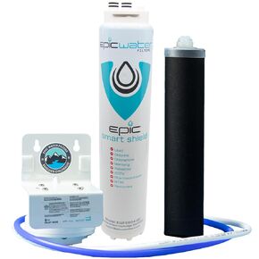 Epic Water Filters Smart Shield. Under Sink Water Filter, Inline NSF 53 Water Filter. Direct Connect DIY Install for Under Sink. Tap Water Filtration System. No Water Wasted