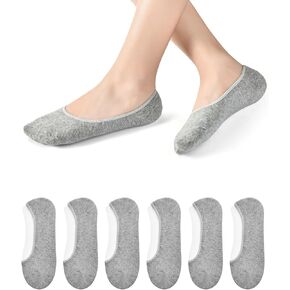 5-Pack No Show Socks for Women Size 6-9 Ankle Invisible Non-slip Athletic Socks