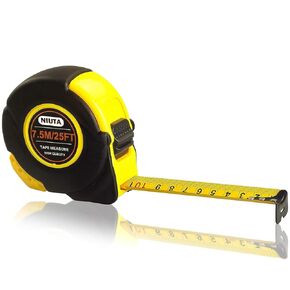 Tape Measure Retractable Professional 7.5M/25FT Inch/Metric Scale Measuring Tape