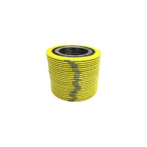 Sterling Seal 9000IR.500304GR150X24 304 Stainless Steel Spiral Wound Gasket with 304SS Inner Ring and Flexible Graphite Filler, Pressure Class 150#, for 1/2" Pipe, Yellow with Grey Stripe (Pack of 24)