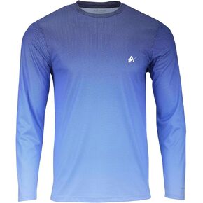 Men's Sun Protection Shirt UV UPF 50+ Long Sleeve Fishing Boating Running Quick Dry Lightweight