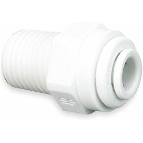 IPW Industries Inc-John Guest - Acetal Male Connector Quick Connect Fitting 1/4" OD / 1/4" NPT | CI010822W