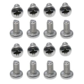 304 Stainless Steel M3 Phillips Pan Head Screws Bolts M3X6mm Stainless Steel Round Head Cross Head Screws Full Thread 6mm-100PCS