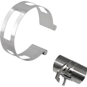3 Inch Stainless Steel Exhaust Clamp, Universal for Welding and Exhaust Pipe Repair (3 inches)