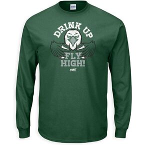 Drink Up Fly High T-Shirt for Philadelphia Football Fans (SM-5XL)