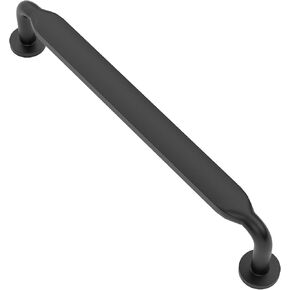Alzassbg 10 Pack Matt Black Cabinet Handles, 5 Inch(128mm) Hole Centers Arch Modern Cabinet Pulls Kitchen Cabinets Hardware for Cabinets and Drawers AL3503MB