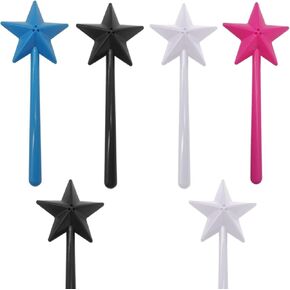 6CPS Salt and Pepper Shaker Magic Wands, Magic Wand Salt And Pepper Shakers Star Salt Shaker Wand,Pentagram Shape Salt Dispenser,Fairy Salt and Pepper Wand Shakers Kitchen Accessories