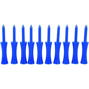 Qiilu Golf Tees Plastic 3 1 4 Unbreakable Castle Golf Tees Plastic 100Pcs Blue 68Mm Golf Tees Step Down Golf Sory Tool for Golf Sports