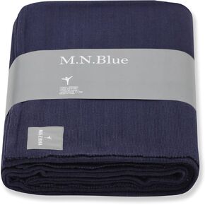 MISZBHA Yoga Blanket 100% Indian Cotton | Yoga Blanket for Restorative Yoga Perfect | Yoga Blanket | Yoga Blankets Cotton | Meditation Blanket | Pack of 1 | Midnight Blue Color