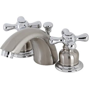 Kingston Brass KB947AX Victorian Mini-Widespread Bathroom Faucet, 4.5 x 3.5 x 2.06, Nickel