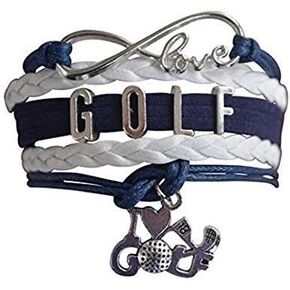 Sportybella Golf Bracelet, Golf Jewelry- Golf Charm Bracelet, Gift for Golf Players