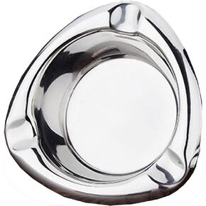 VOVCIG Stainless Steel Ashtray,Silver Cigar Ashtray Suitable for Parties Travel Outdoor Patio Gift for Thanksgiving,Christmas Day,Father's Day