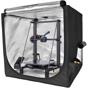 Longer 3D Printer Constant Temperature Enclosure Fireproof and Dustproof 3D Printer Tent, Folding shed, PVC Laminated Polyester Constant Temperature Protective Cover Room for lk5 pro/lk4 pro/lk1 ect.