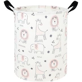 Baby Laundry Hamper,Dirty Clothes Hamper for Boys and Girls,Toys Storage Bin Organizer Animal Room Decor,Waterproof storage box for kids bedroom,Gift Baskets(Forest animal)