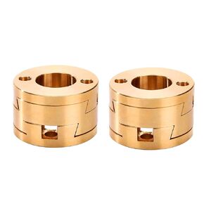 2-Pack Oldham Coupling Couplers Compatible with BLV and Other 3D Printer Z axis T8 Lead Screw Hotbed (Oldham Coupling)